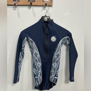 Rip Curl Dark Blue and White 1mm g-bomb Wetsuit
